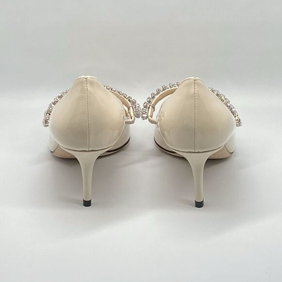 Jimmy Choo Bing Patent Crystal-Strap Pumps size 38 - Picture 10 of 16